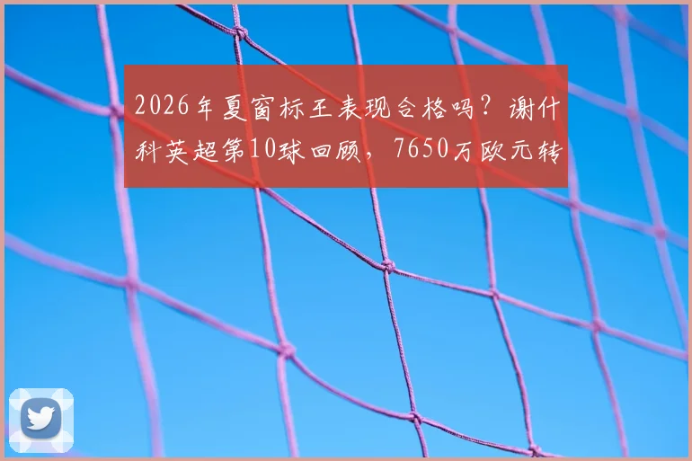 2026年夏窗标王表现合格吗？谢什科英超第10球回顾，7650万欧元转会费价值深度探讨
